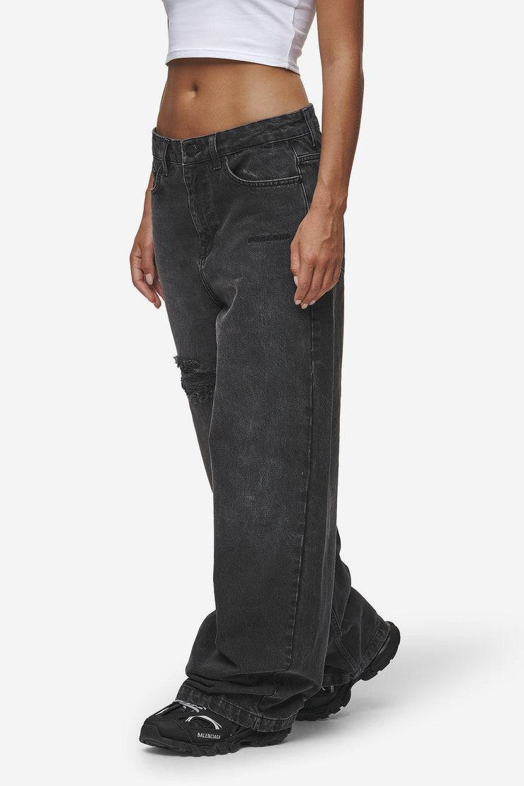 Pegador Mally Super Baggy Jeans Washed Deep Grey Neueste Mode