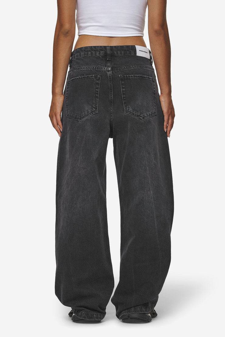 Pegador Mally Super Baggy Jeans Washed Deep Grey Neueste Mode