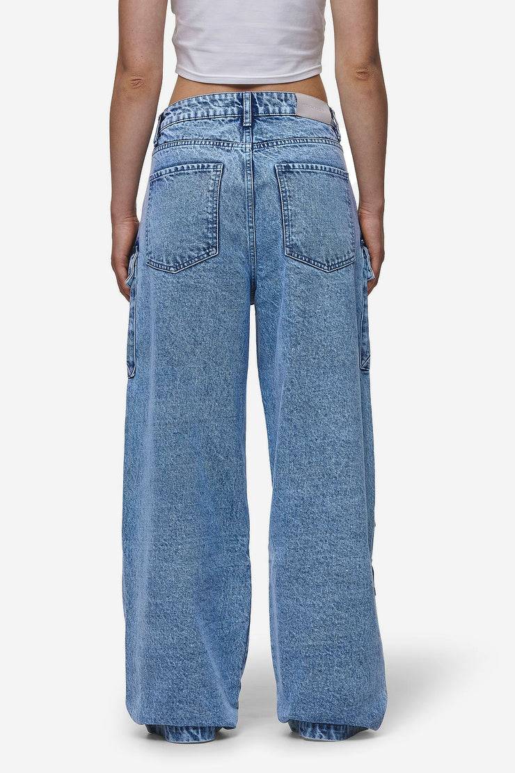 Pegador Leli High Waist Cargo Jeans Washed Denim Blue Zeitlich begrenztes Angebot