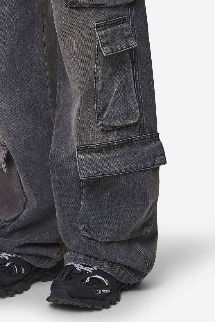 Pegador Leli High Waist Cargo Jeans Washed Deep Grey Exklusive Angebote
