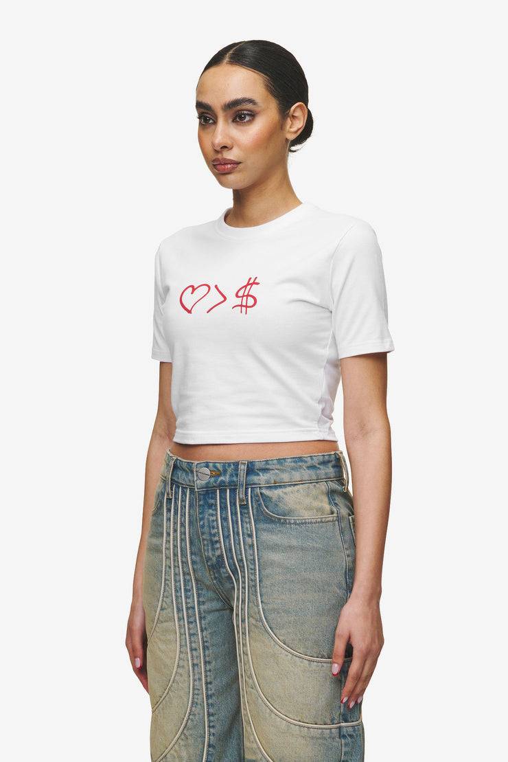 Pegador Jayde Baby Tee White Red Große Rabatte