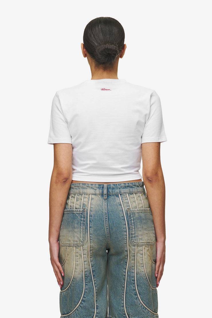 Pegador Jayde Baby Tee White Red Große Rabatte
