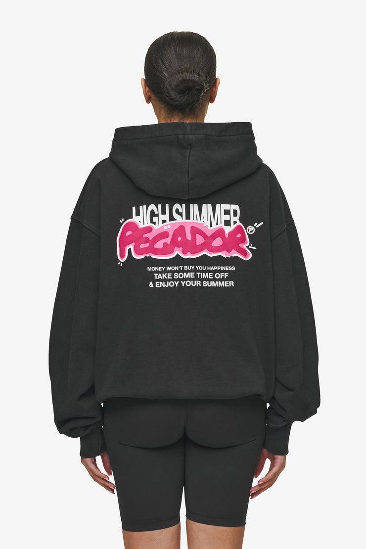 Pegador Barret Terry Oversized Sweat Jacket Vintage Black Saisonale Angebote
