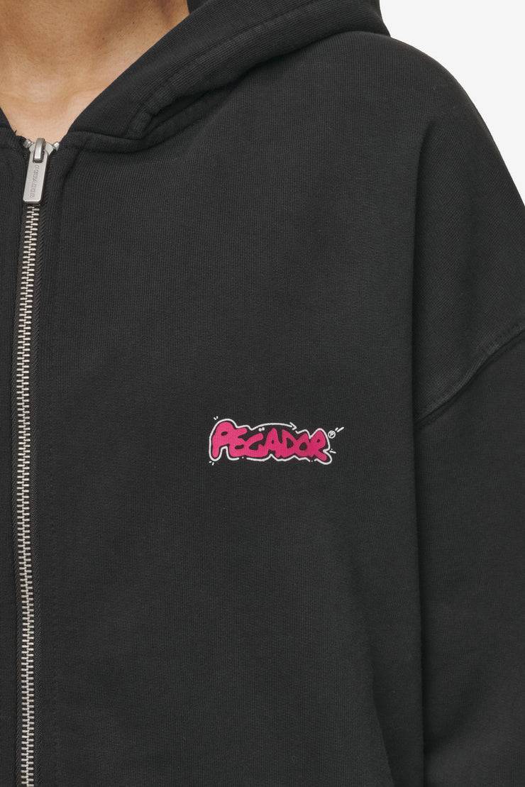 Pegador Barret Terry Oversized Sweat Jacket Vintage Black Saisonale Angebote