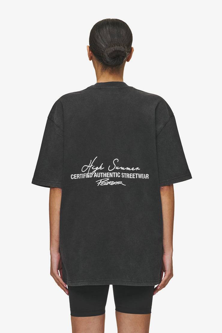 Pegador Banberry Oversized Tee Vintage Black Räumungsverkauf