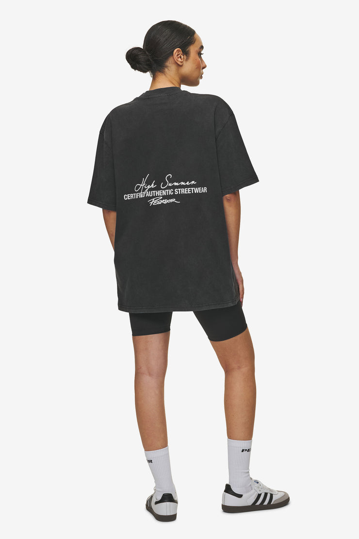 Pegador Banberry Oversized Tee Vintage Black Räumungsverkauf