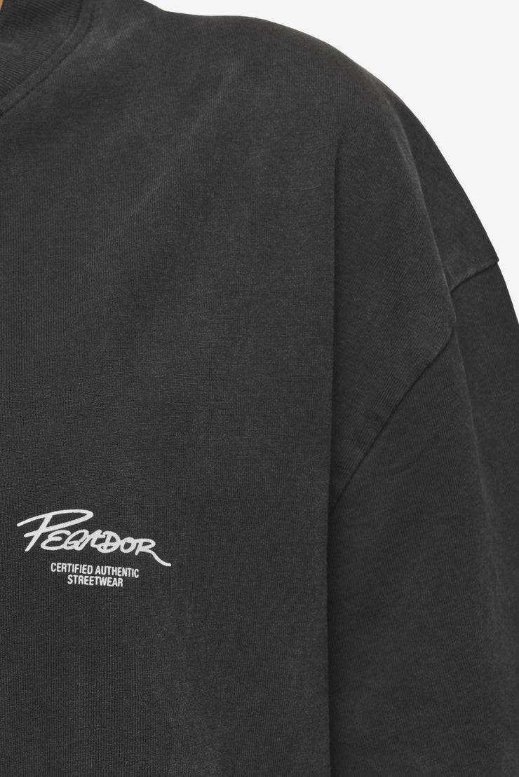 Pegador Banberry Oversized Tee Vintage Black Räumungsverkauf