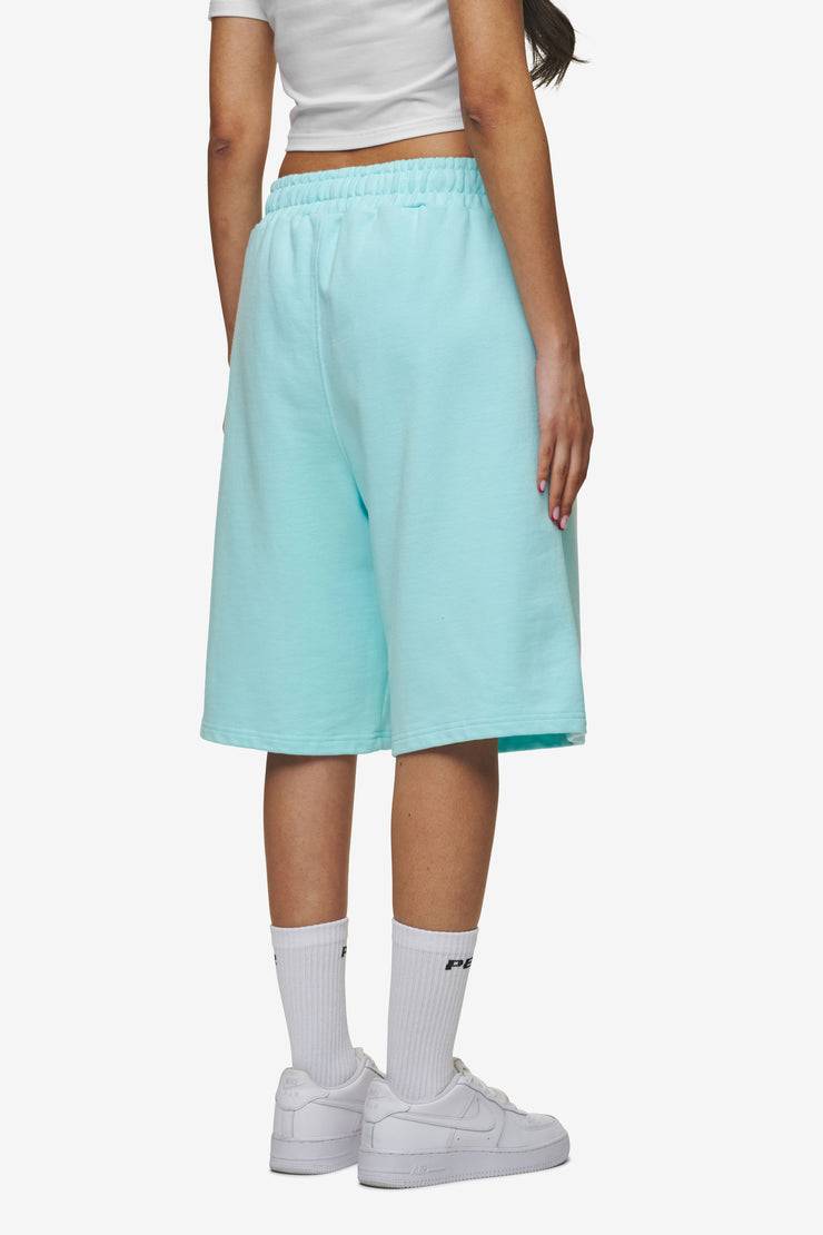 Pegador Leono Overknee Heavy Sweat Shorts Washed Sky Blue Gum Tiefpreis