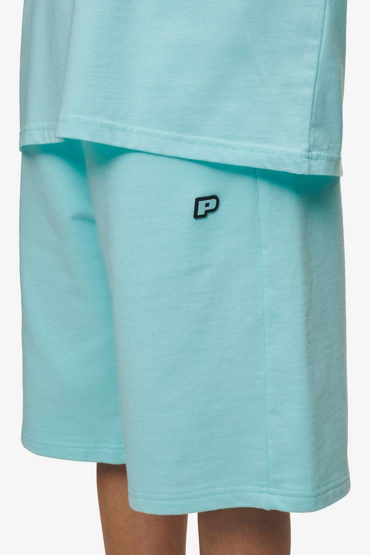 Pegador Leono Overknee Heavy Sweat Shorts Washed Sky Blue Gum Tiefpreis