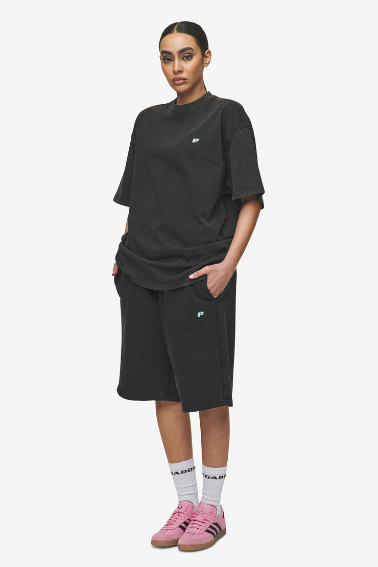 Pegador Leono Overknee Heavy Sweat Shorts Vintage Black Gum Wochenangebot