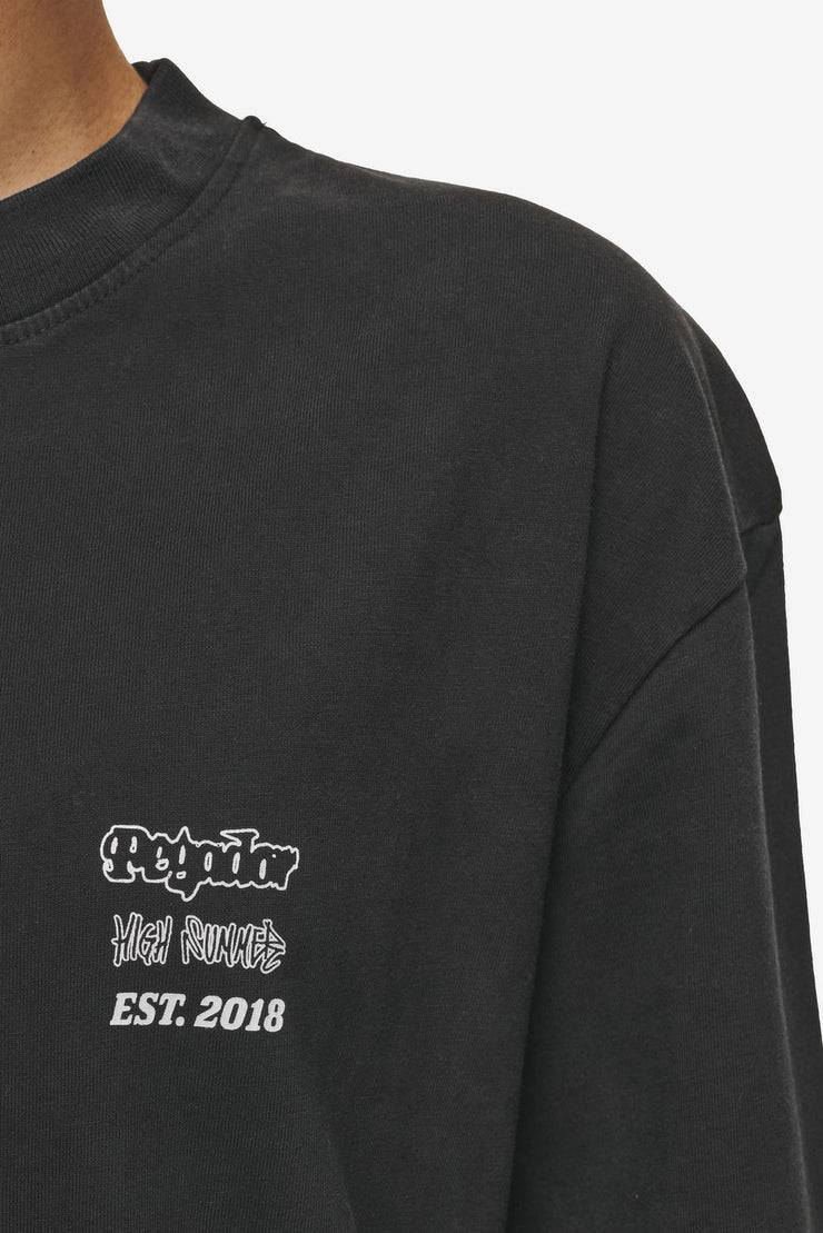 Pegador Denaud Oversized Tee Vintage Black Kostenlose Rückgabe