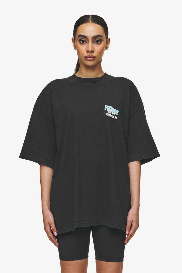 Pegador Farrar Boxy Tee Vintage Black Letzte 3 Tage