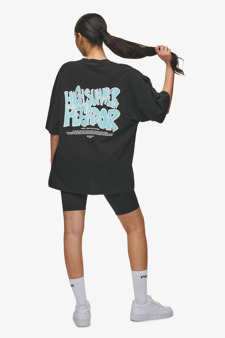 Pegador Farrar Boxy Tee Vintage Black Letzte 3 Tage