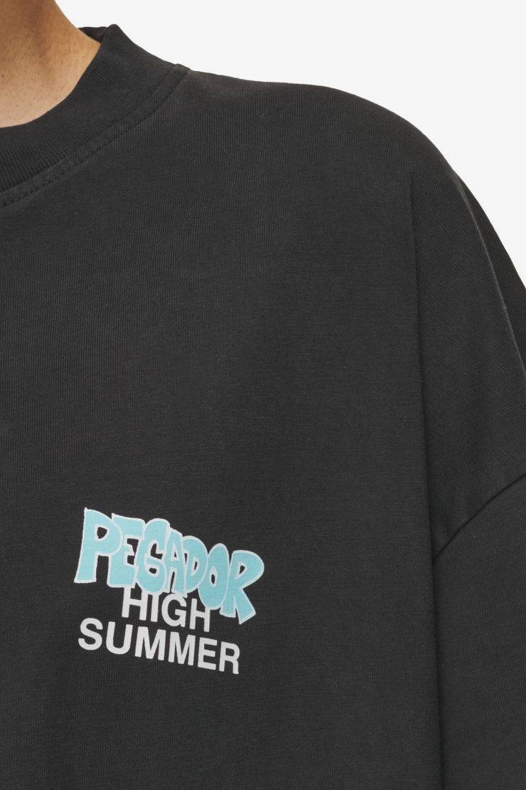 Pegador Farrar Boxy Tee Vintage Black Letzte 3 Tage