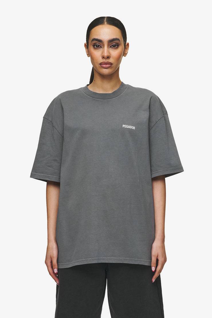 Pegador Gulati Oversized Tee Vintage Grey Letzte 2 Tage