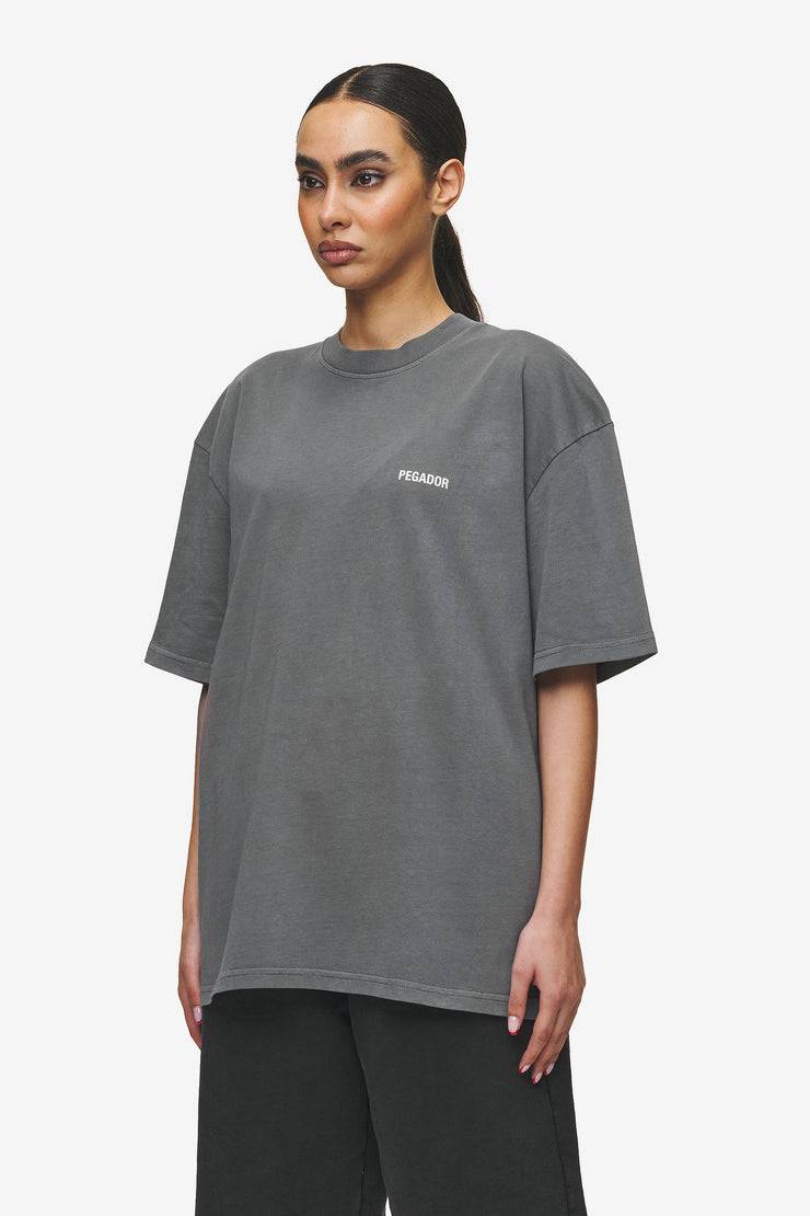 Pegador Gulati Oversized Tee Vintage Grey Letzte 2 Tage