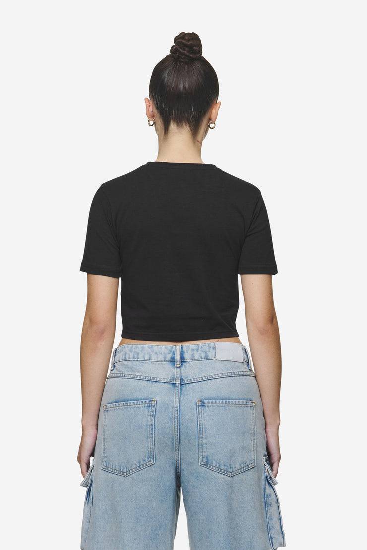 Pegador Jenna Cropped Baby Tee Black Vierteljährliche Förderung