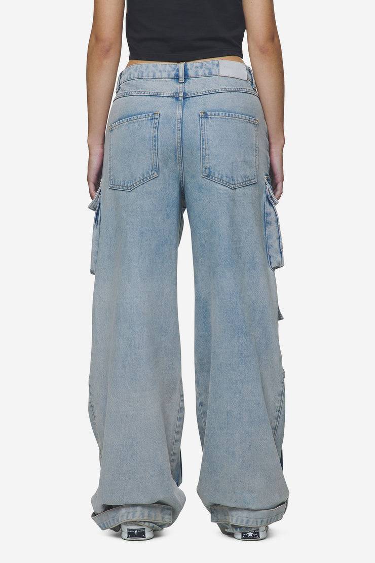 Pegador Celina High Waist Cargo Jeans Washed Pale Blue Bis zu 55% Rabatt