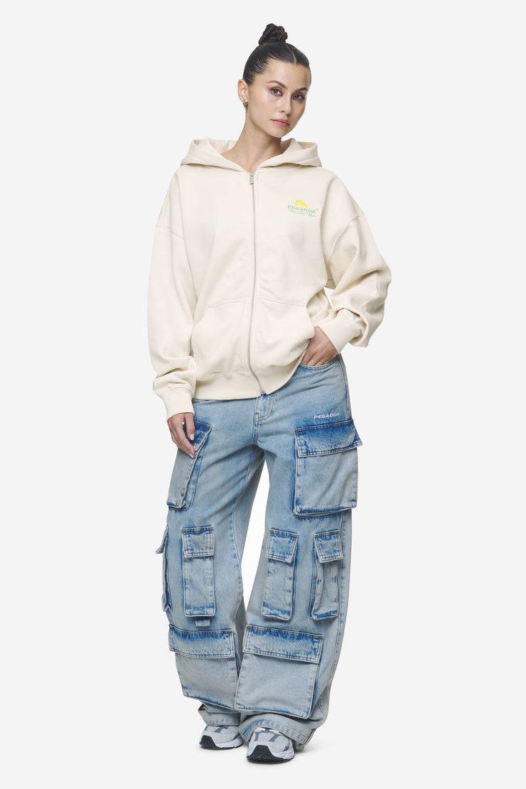 Pegador Celina High Waist Cargo Jeans Washed Pale Blue Bis zu 55% Rabatt