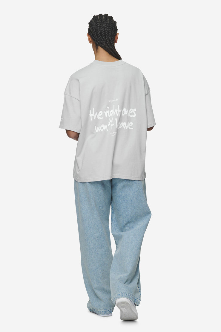 Pegador Aleja Heavy Oversized Tee Washed Sky Grey Nur noch ein Tag übrig
