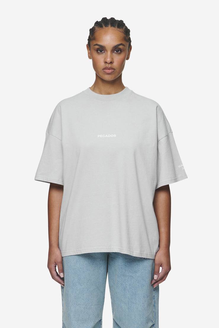 Pegador Aleja Heavy Oversized Tee Washed Sky Grey Nur noch ein Tag übrig