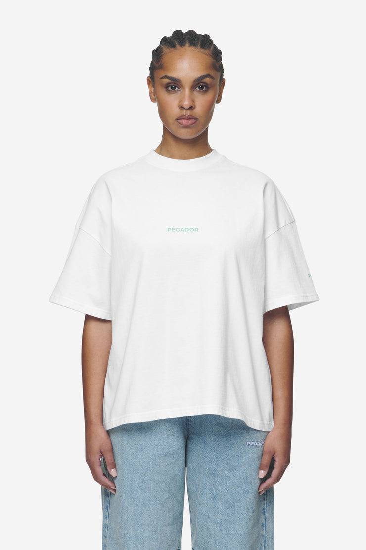 Pegador Aleja Heavy Oversized Tee White Super Rabatt