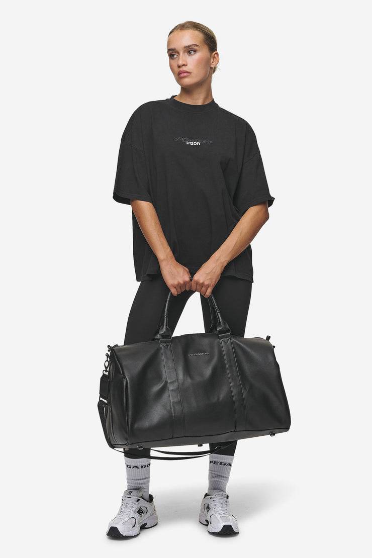 Pegador Strahan Logo Faux Leather Weekender Black Begrenzt auf 3 Tage