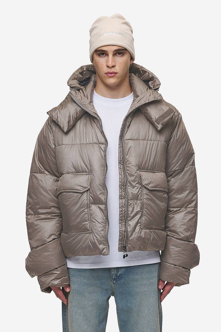 Pegador Garrick Vintage Oversized Puffer Jacket Light Brown Im Verkauf