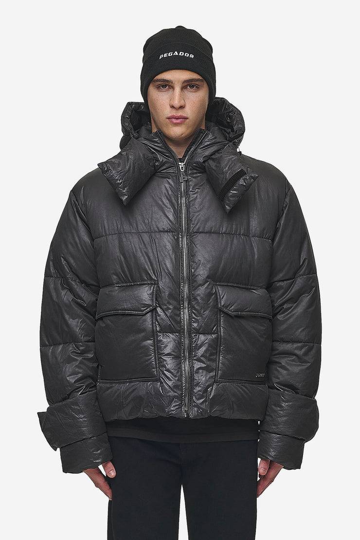 Pegador Garrick Vintage Oversized Puffer Jacket Black zollfrei