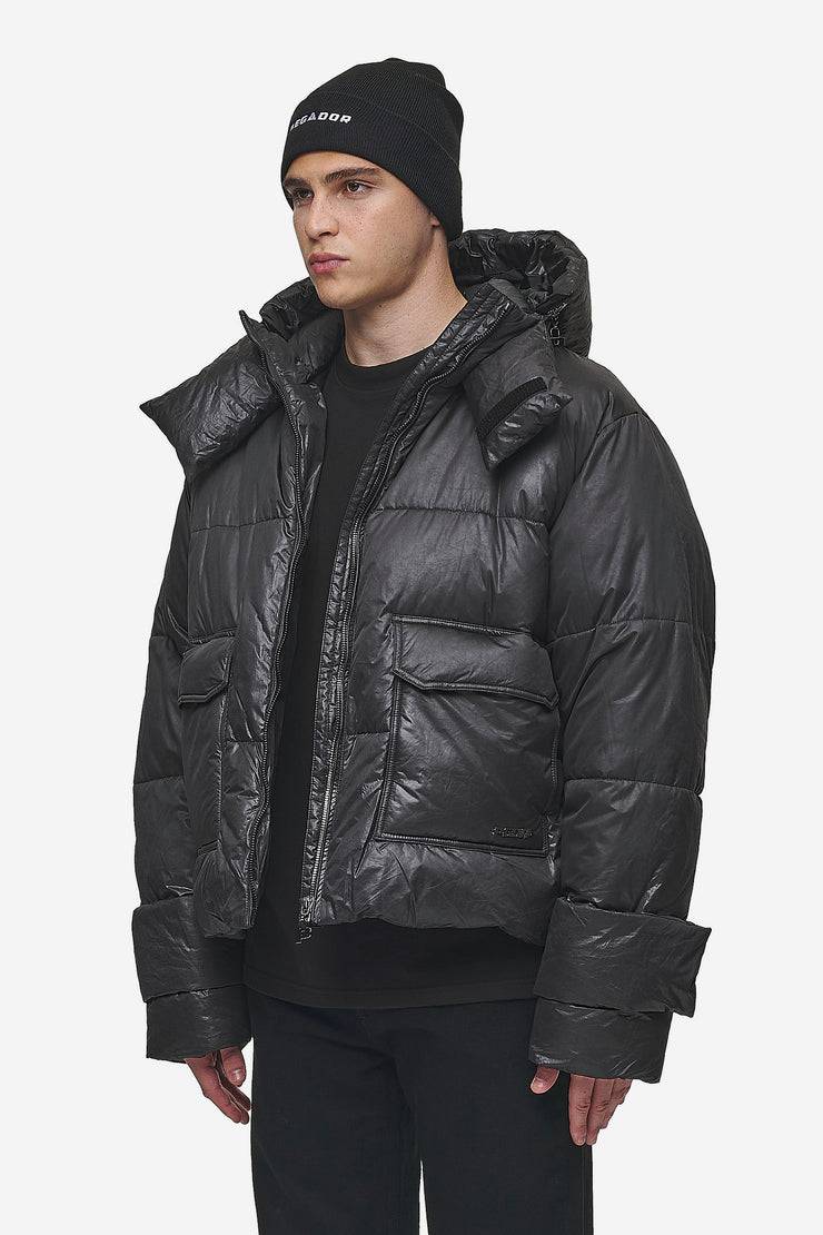 Pegador Garrick Vintage Oversized Puffer Jacket Black zollfrei