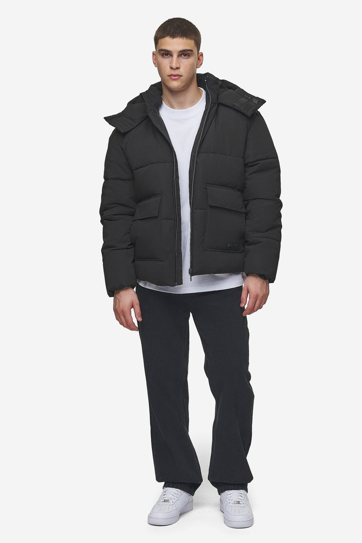 Pegador Carvel Water-Reactive Logo Puffer Jacket Black 50% Rabatt für begrenzte Zeit