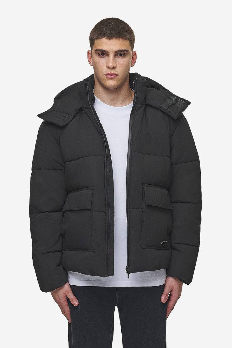 Pegador Carvel Water-Reactive Logo Puffer Jacket Black 50% Rabatt für begrenzte Zeit