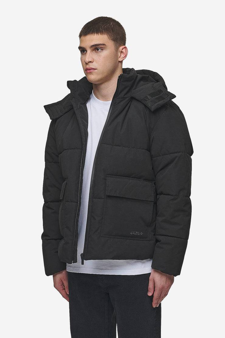 Pegador Carvel Water-Reactive Logo Puffer Jacket Black 50% Rabatt für begrenzte Zeit