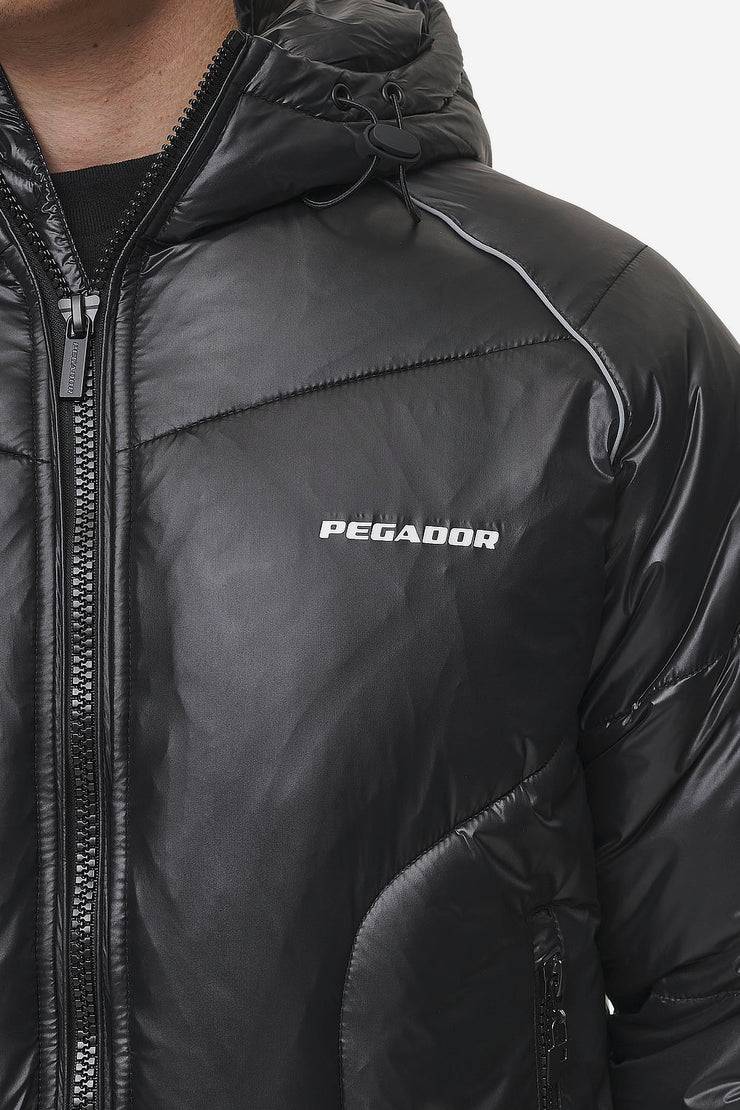 Pegador Toby Raglan Puffer Jacket Black Verkauf