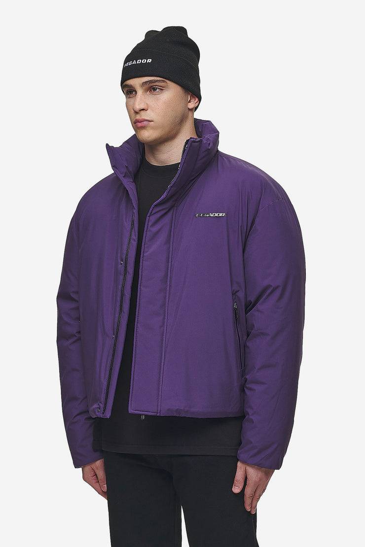 Pegador Lavoy Cropped Boxy Puffer Jacket Deep Purple Angebote
