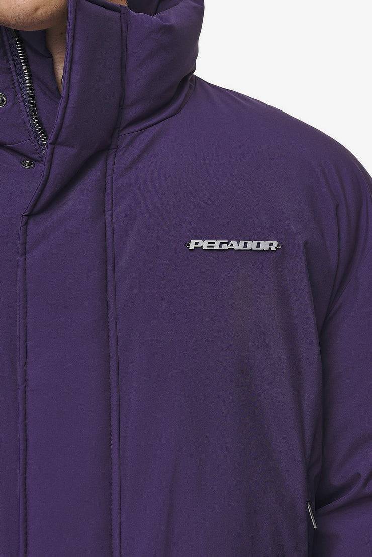 Pegador Lavoy Cropped Boxy Puffer Jacket Deep Purple Angebote