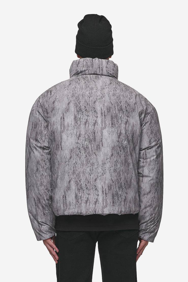 Pegador Lavoy Ripstop Crushed Cropped Boxy Puffer Jacket Steel Grey Hotsell