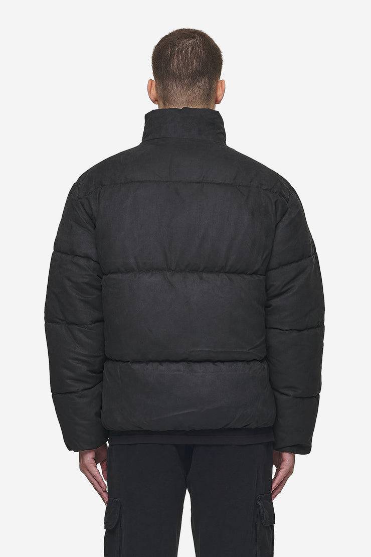 Pegador Sidan Velour Puffer Jacket Black Günstiger Verkauf