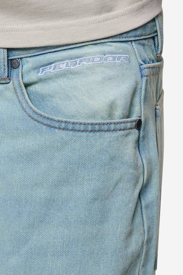 Pegador Barrow Wide Baggy Jeans Sand Washed Blue Limitierter Zeitrabatt