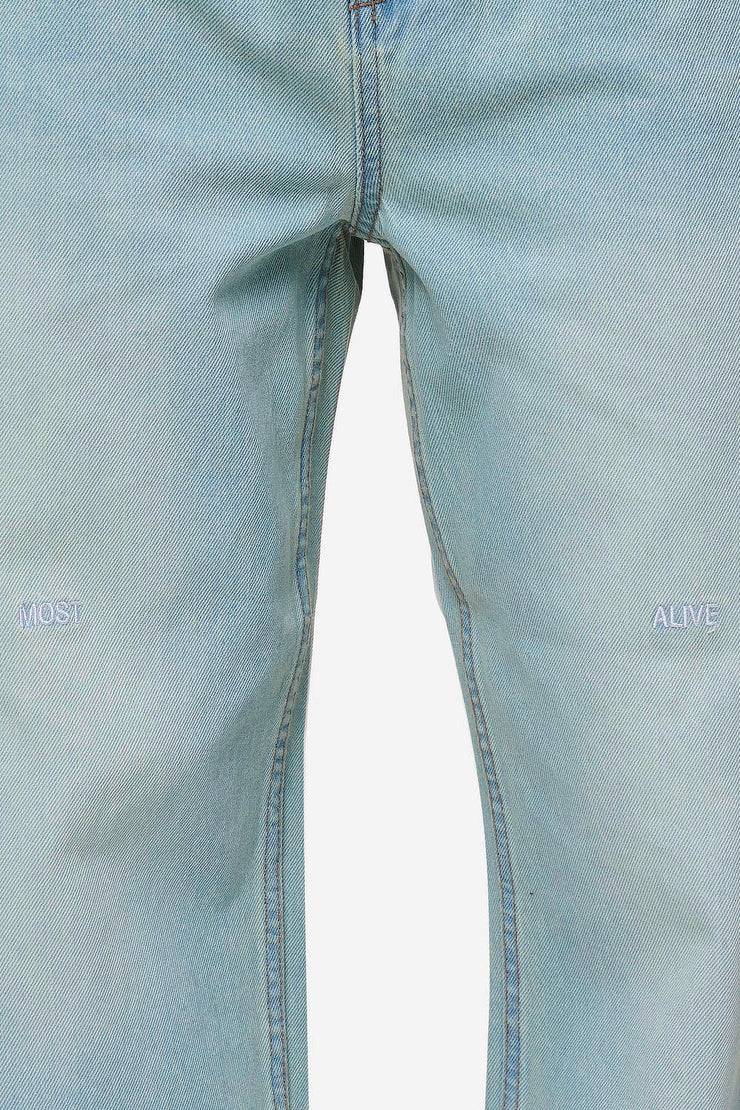 Pegador Barrow Wide Baggy Jeans Sand Washed Blue Limitierter Zeitrabatt
