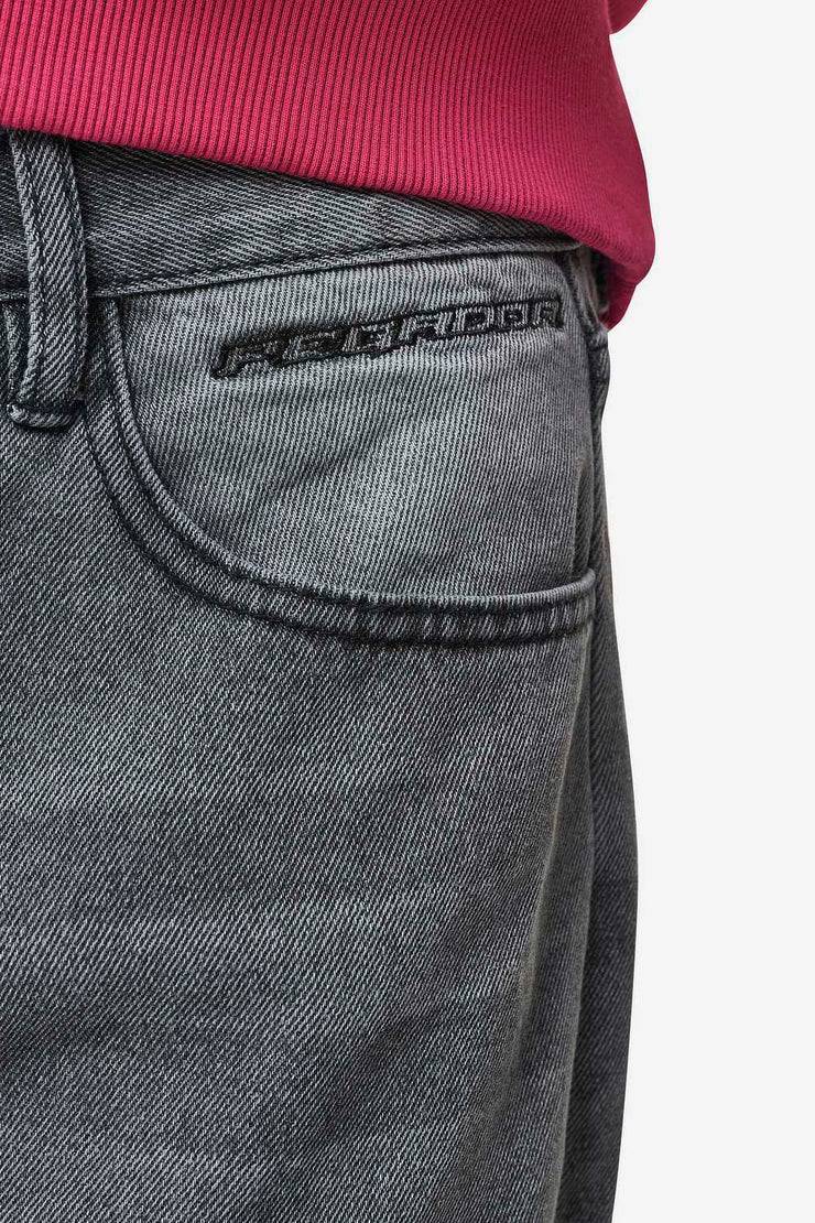 Pegador Barrow Wide Baggy Jeans Washed Anthracite Fabrik Onlineshop