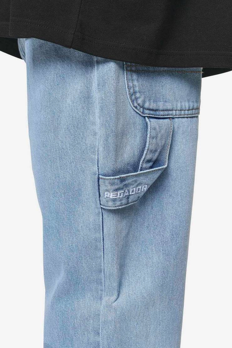 Pegador Daule Baggy Workwear Jeans Washed Light Blue Lagerräumung