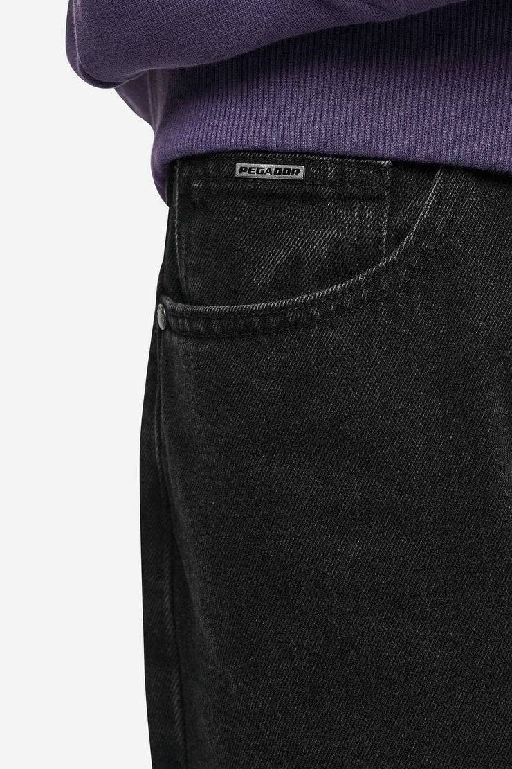 Pegador Baures Straight Jeans Washed Black Neueste Mode
