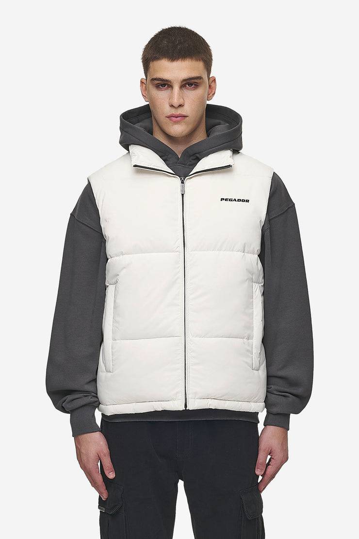 Pegador Landin Puffer Vest Bone White Räumungsverkauf