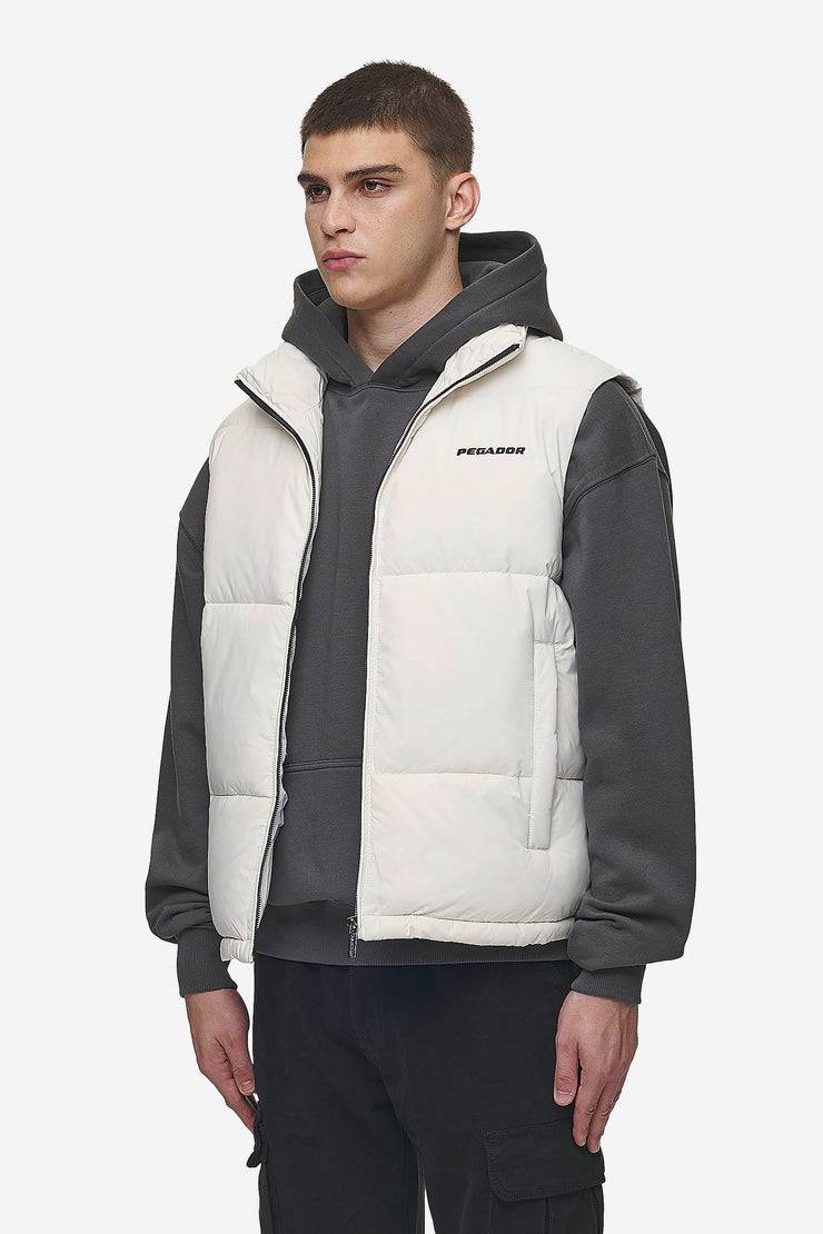 Pegador Landin Puffer Vest Bone White Räumungsverkauf