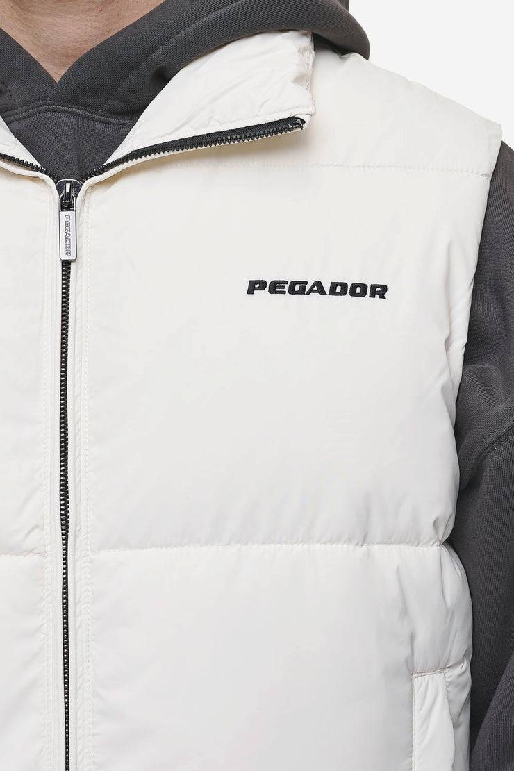 Pegador Landin Puffer Vest Bone White Räumungsverkauf