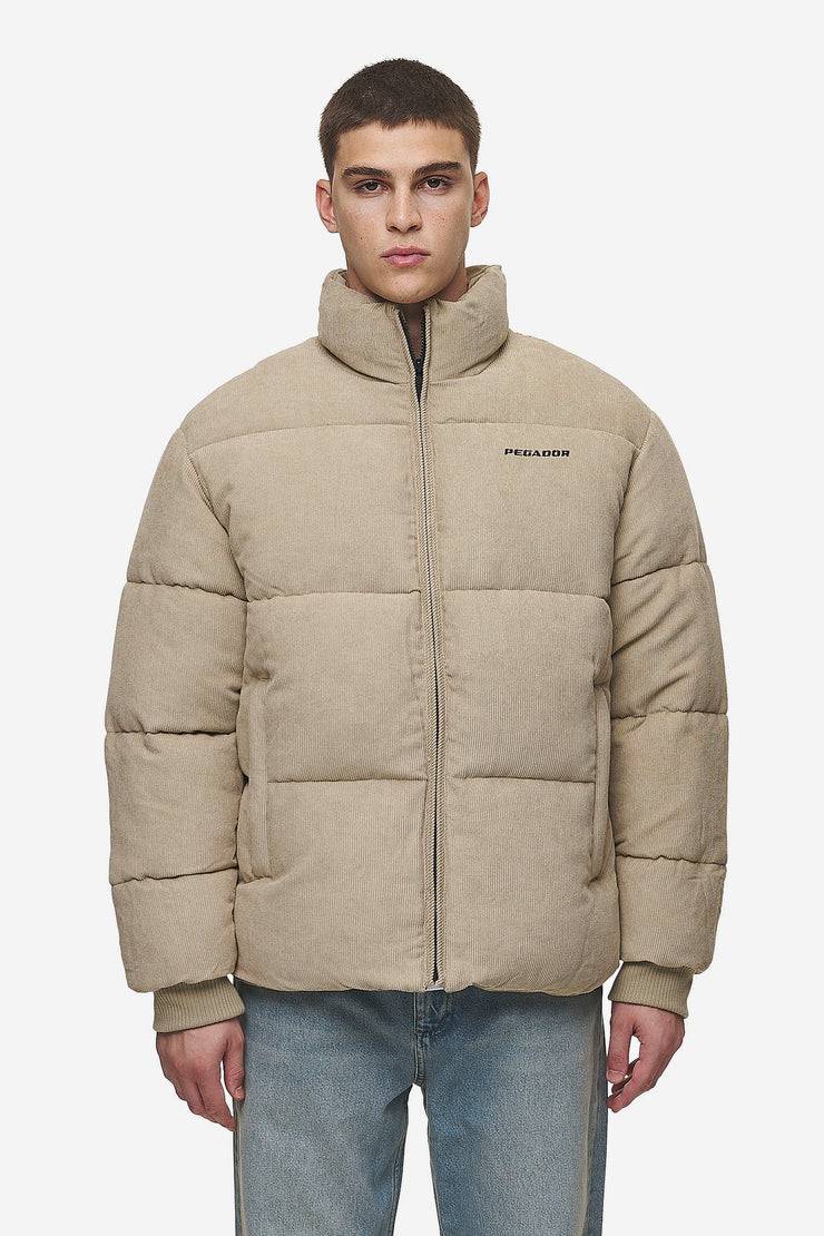 Pegador Solin Cord Puffer Jacket Sand Sonderangebote