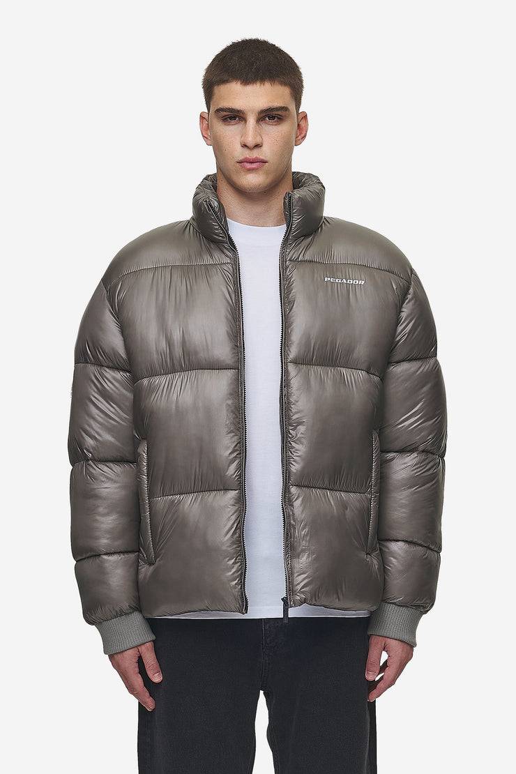 Pegador Solin Light Glossy Puffer Jacket Rock Grey Riesige Ersparnisse
