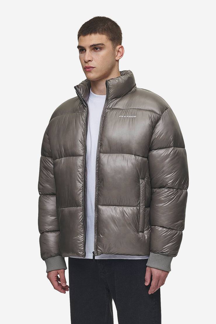 Pegador Solin Light Glossy Puffer Jacket Rock Grey Riesige Ersparnisse