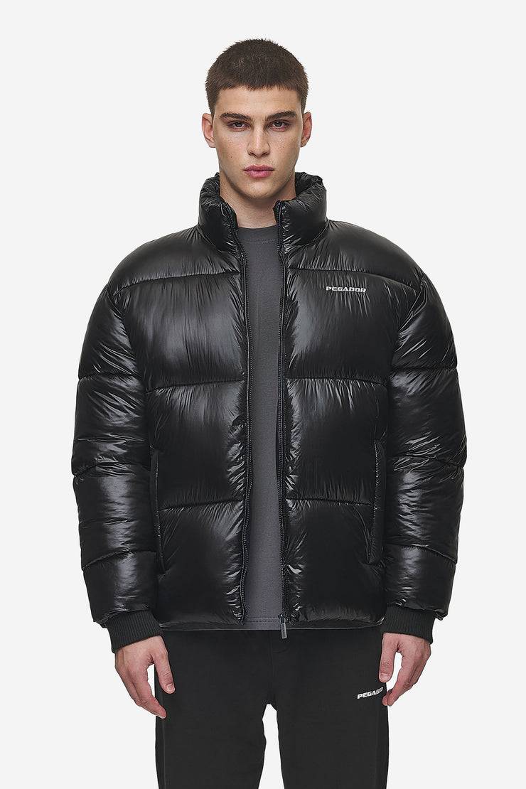 Pegador Solin Light Glossy Puffer Jacket Black VIP-Rabatte